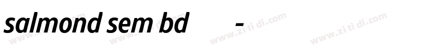 salmond sem bd字体字体转换